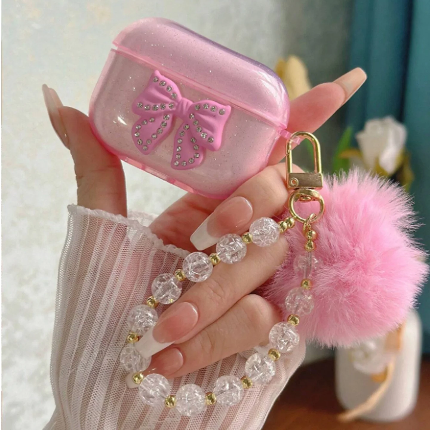 Diamond Bow For AirPods 23 Generation Bluetooth Headset - Image 6