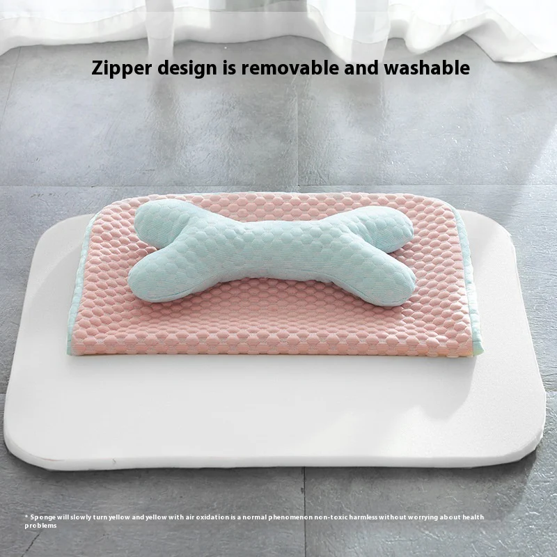 Dog Bed Breathable Cooling Spring Summer Pet Sleeping Mat For Small Medium Dogs Cats Soft Non-slip Dog Kennel Pet Supplies Pet Products - Image 4