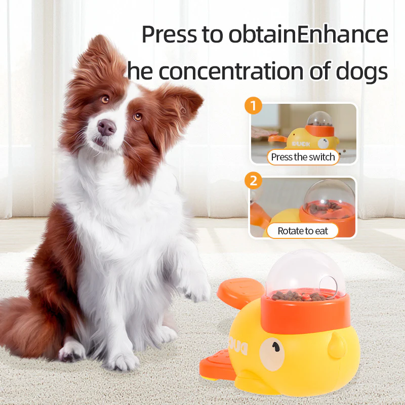 Dog Puzzle Feeder Interactive Pet Food Treat Dispenser Cartoon Duck Design Anti-slip Pets Automatic Feeder Toys For Dog Training Pet Products - Image 7