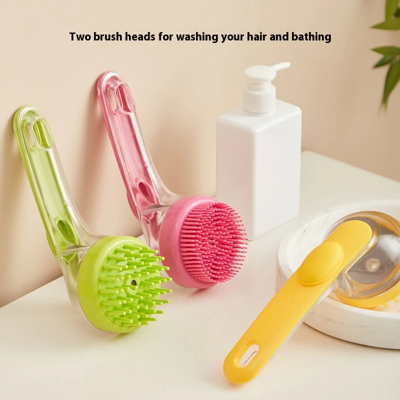 Pet Bath Brush – Long Handle Grooming Brush for Dogs & Cats - Image 2