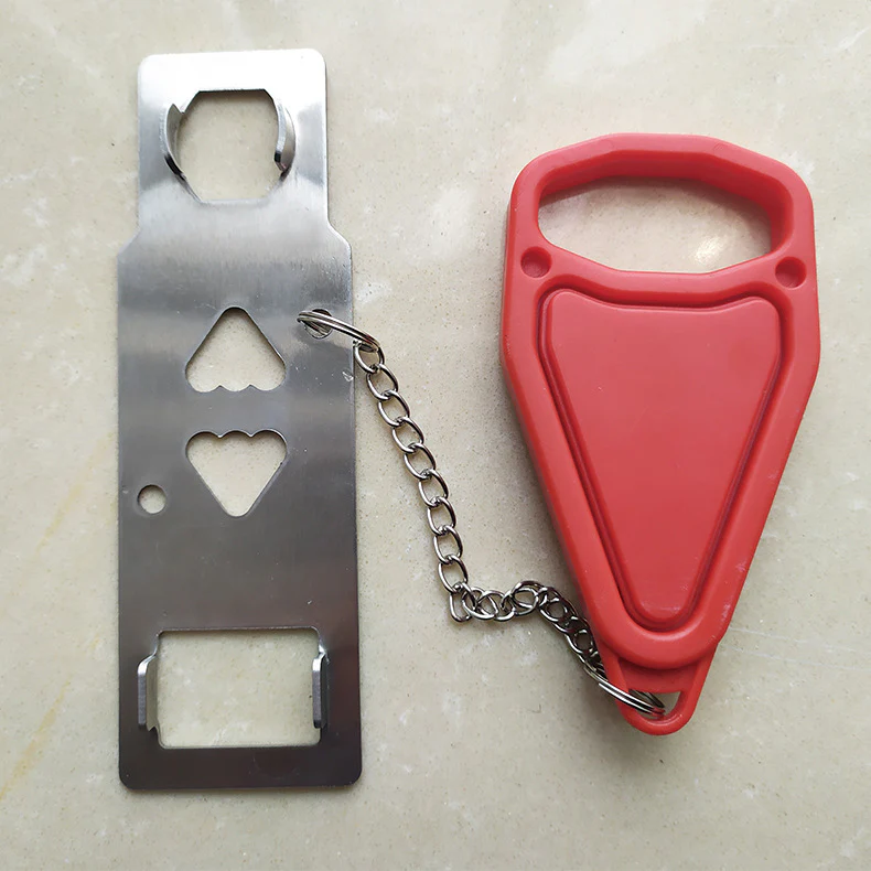 Door Stopper Dual-use Portable Door Snap Lock Security Hotel Top Door Opener - Image 4