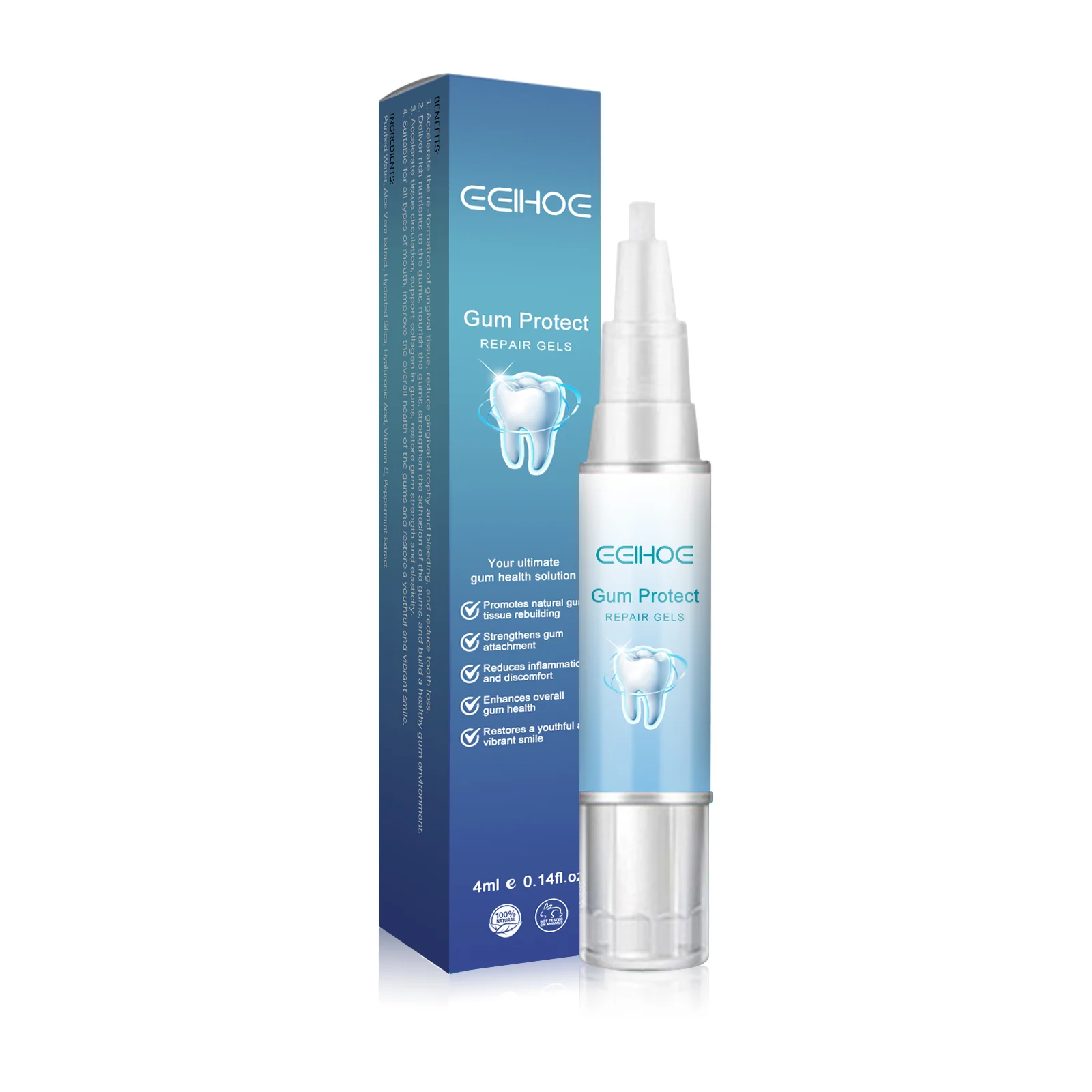 EELHOE Dental Repair Gel, Repair Gums Cleaning Dental Stains And Tartar Oral Care Gel - Image 6