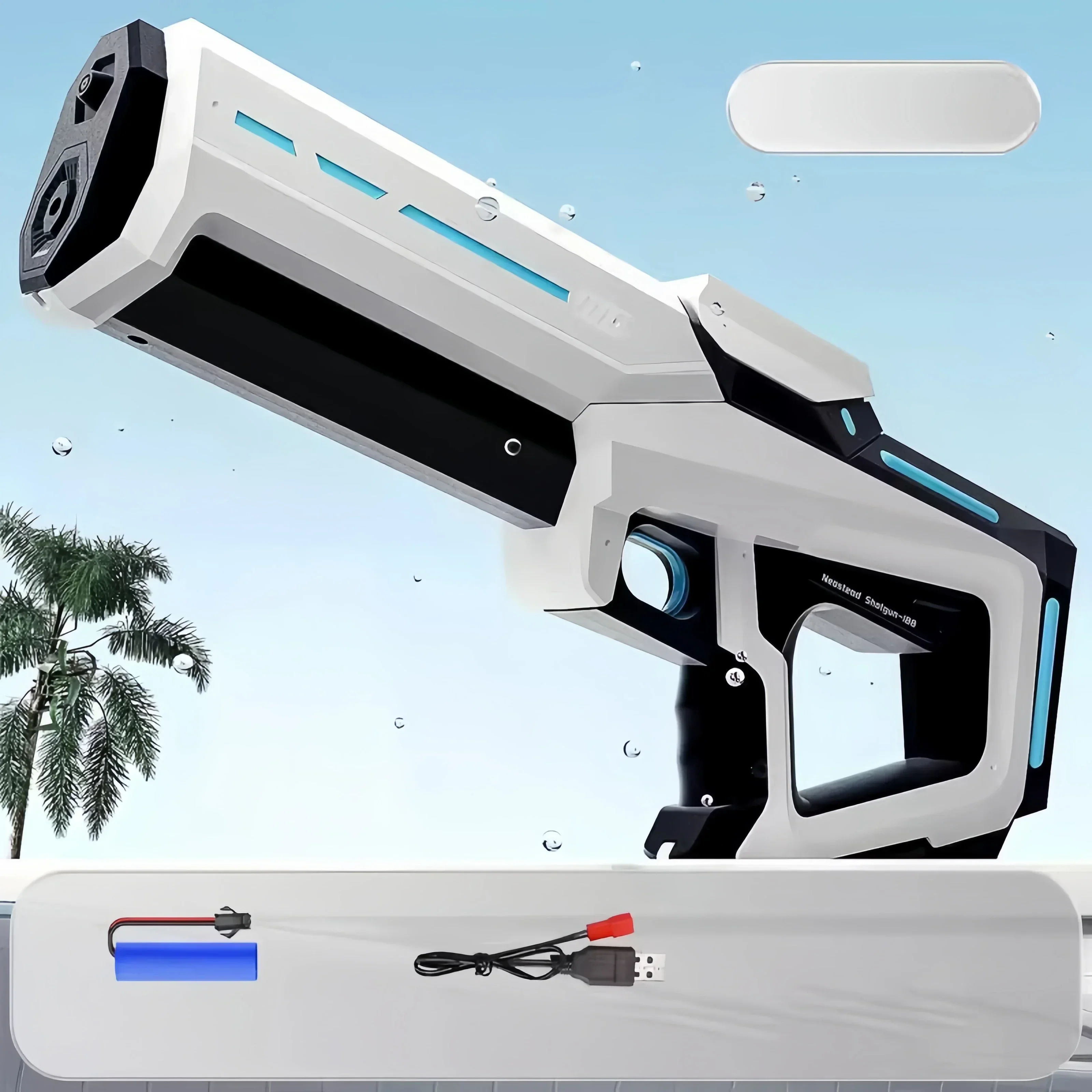 Electric Automatic Water Storage Gun Toys Portable Children Summer Beach Outdoor Fight Fantasy Spray Gun Toys Boy Kid Adult Game - Image 4