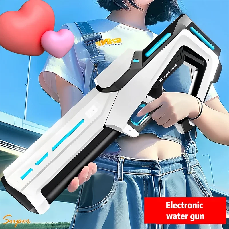 Electric Automatic Water Storage Gun Toys Portable Children Summer Beach Outdoor Fight Fantasy Spray Gun Toys Boy Kid Adult Game - Image 5
