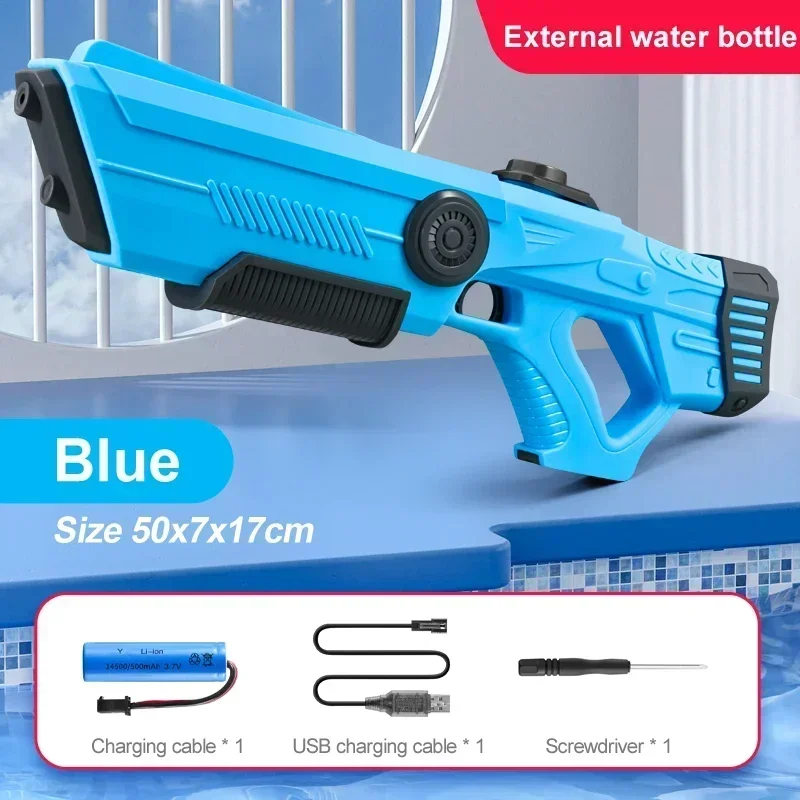 Electric Automatic Water Storage Gun Toys Portable Children Summer Beach Outdoor Fight Fantasy Spray Gun Toys Boy Kid Adult Game - Image 7