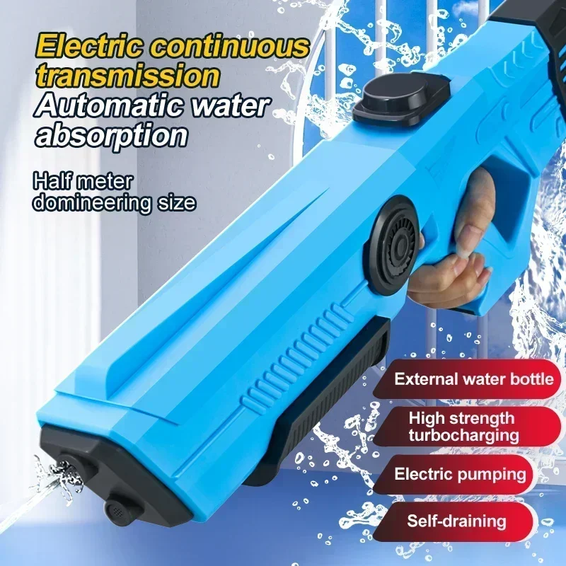 Electric Automatic Water Storage Gun Toys Portable Children Summer Beach Outdoor Fight Fantasy Spray Gun Toys Boy Kid Adult Game - Image 8