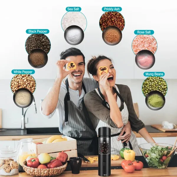 Electric Salt And Pepper Grinder Automatic Gravity Sensor Battery - Image 3