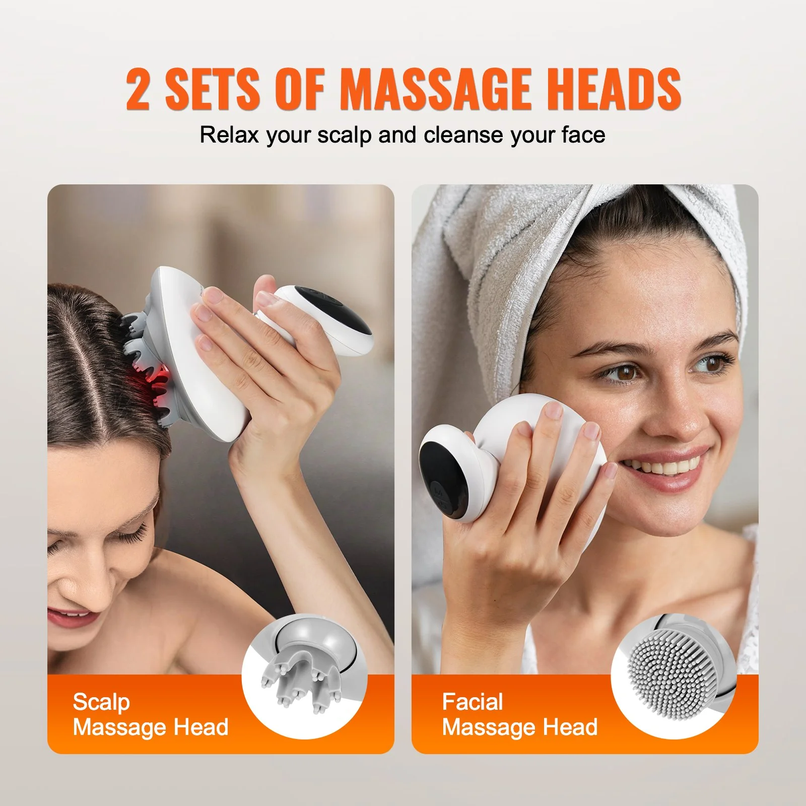 Electric Scalp Massager Rechargeable Head Massager Waterproof Portable - Image 4