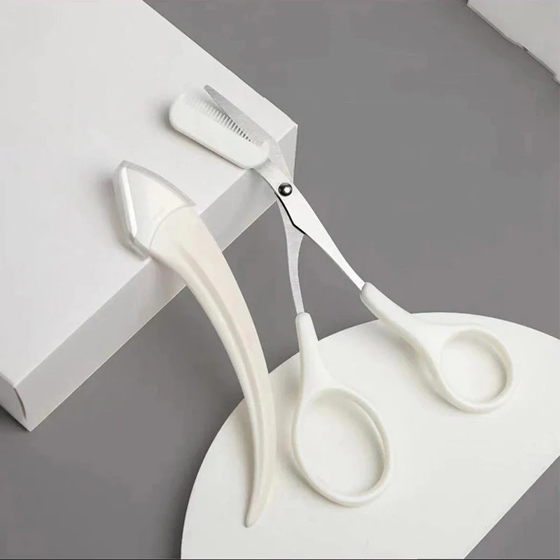Eyebrow Trimming Knife With Comb Curved Moon Small Beauty Supplies Gadgets - Image 12