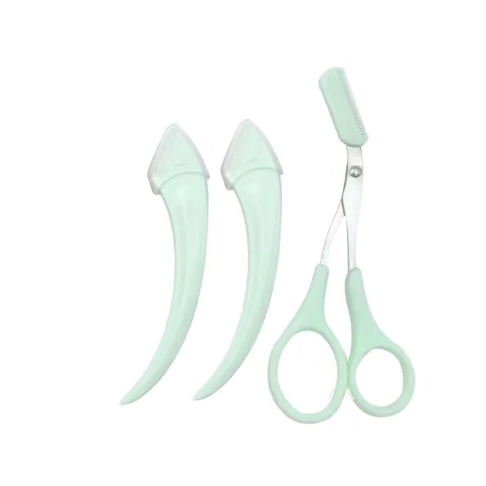 Eyebrow Trimming Knife With Comb Curved Moon Small Beauty Supplies Gadgets - Image 2