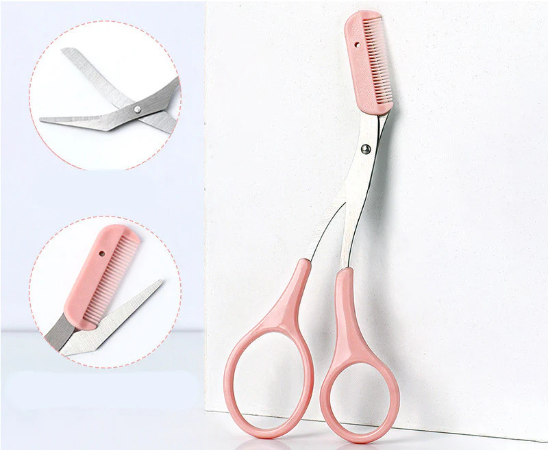 Eyebrow Trimming Knife With Comb Curved Moon Small Beauty Supplies Gadgets - Image 5