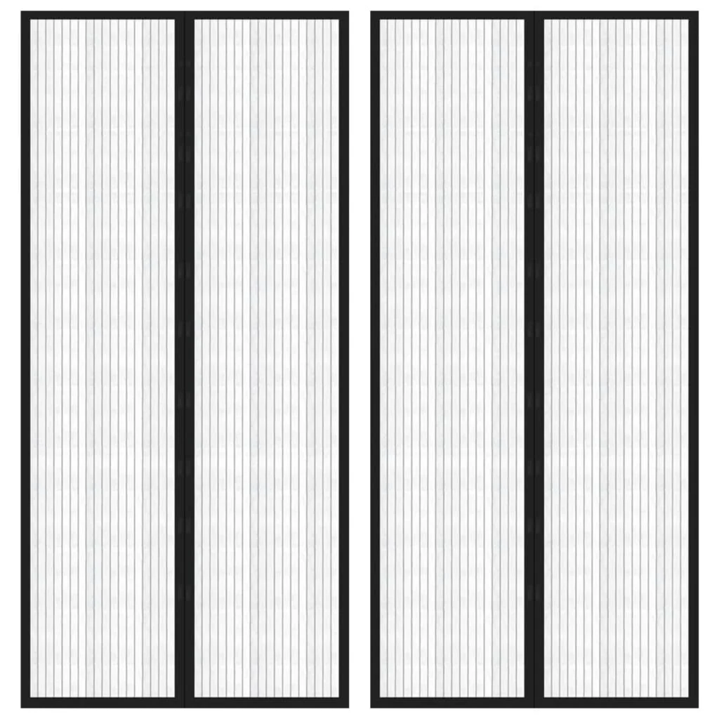 Fly Screen Door Curtains, 2 pcs. Magnetic Fly Screen Door Curtain 2 - Image 5