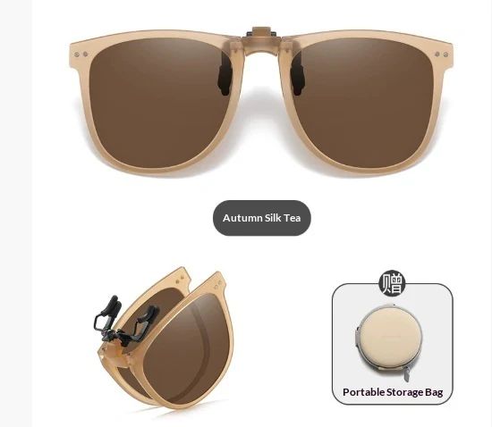 Foldable Polarized Sunglass Clips UV Protection Fashionable Lightweight - Image 2