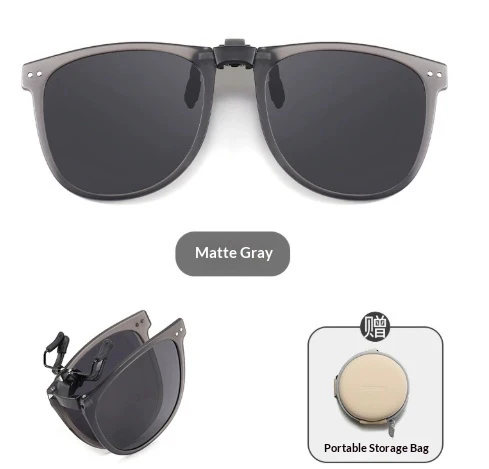 Foldable Polarized Sunglass Clips UV Protection Fashionable Lightweight - Image 5