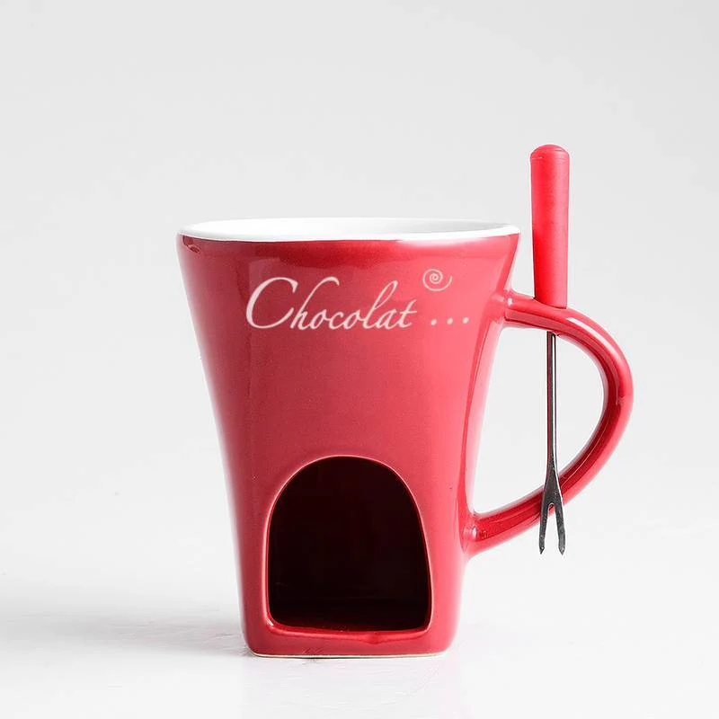Fondue Mug Set – Mini Chocolate & Cheese Warmer (Personal) - Image 10