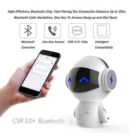 Fruitron cute mini robot speaker bluetooth - Image 5