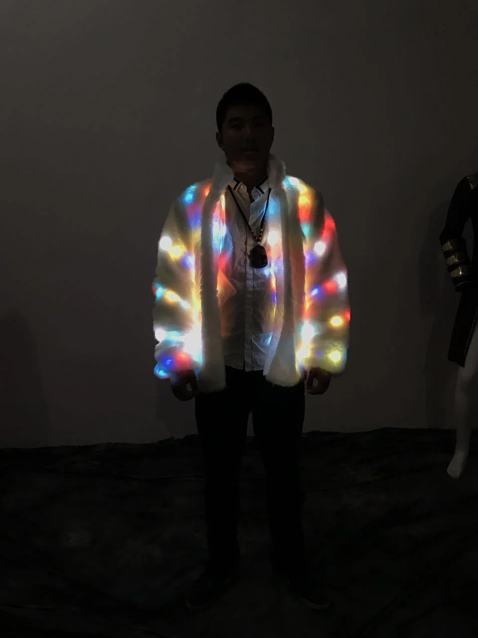 Halloween Colorful LED Lighting Clothes Jacket - Image 2