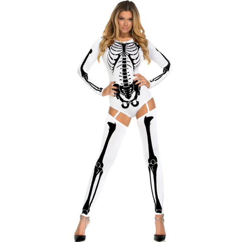 Halloween Cosplay Costume Skull Zombie Uniform - Image 6