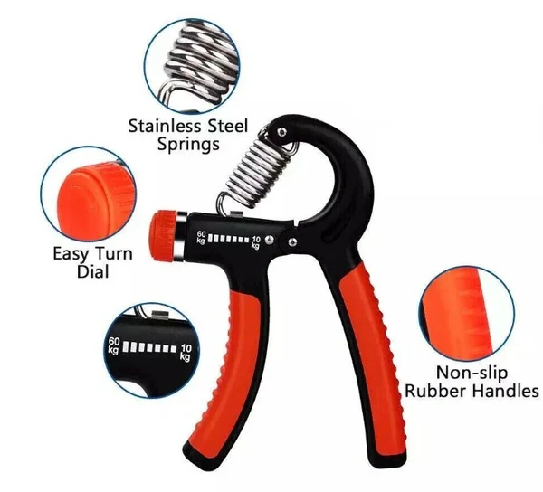 Hand Grip Strength Power Trainer Gripper Strengthener Adjustable Gym Exerciser - Image 2