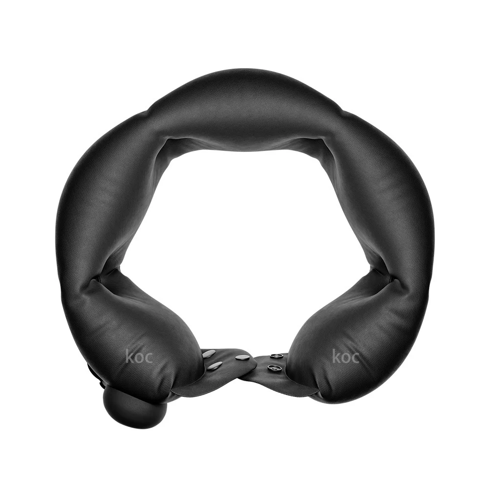 Inflatable Neck Pillow With Adjustable Firmness, Made Of Soft Skin-Friendly Material For Travel Comfort - Image 6