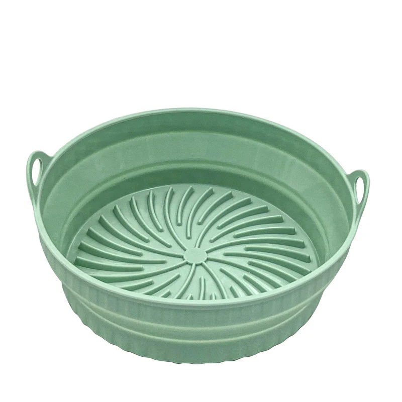 Kitchen Collapsible Air Fryer Silicone Pot Reusable Round Square Liners Basket For Air Fryer Non-slip Baking Tray Oven Accessories - Image 10