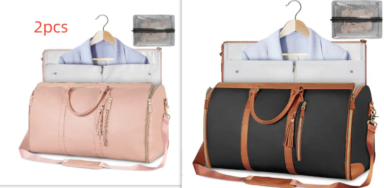 Large Capacity Travel Duffle Bag Women's Handbag Folding Suit Bag Waterproof Clothes Totes - Image 15