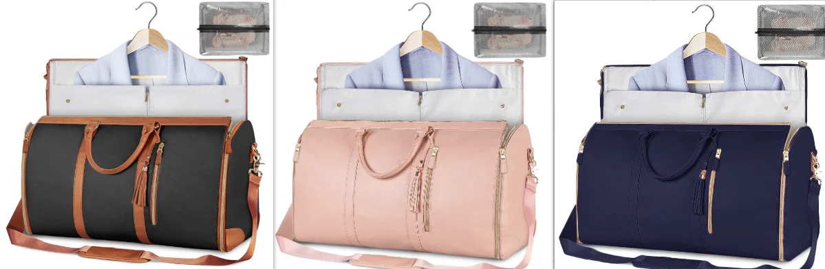 Large Capacity Travel Duffle Bag Women's Handbag Folding Suit Bag Waterproof Clothes Totes - Image 19