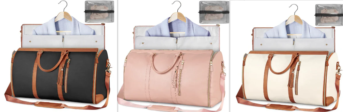 Large Capacity Travel Duffle Bag Women's Handbag Folding Suit Bag Waterproof Clothes Totes - Image 20
