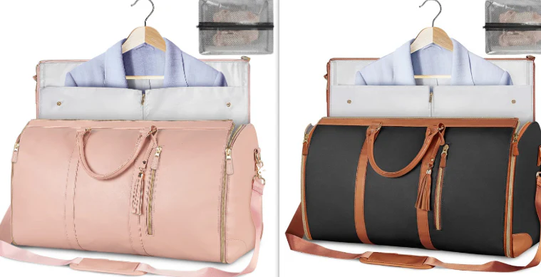 Large Capacity Travel Duffle Bag Women's Handbag Folding Suit Bag Waterproof Clothes Totes - Image 23