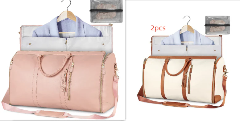 Large Capacity Travel Duffle Bag Women's Handbag Folding Suit Bag Waterproof Clothes Totes - Image 24