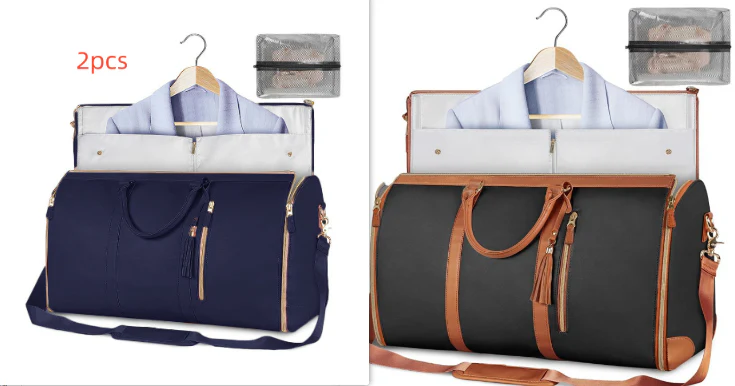 Large Capacity Travel Duffle Bag Women's Handbag Folding Suit Bag Waterproof Clothes Totes - Image 28