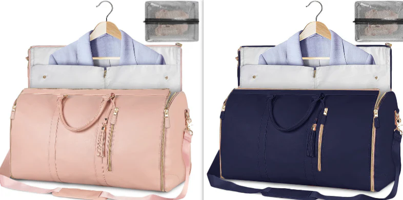 Large Capacity Travel Duffle Bag Women's Handbag Folding Suit Bag Waterproof Clothes Totes - Image 33