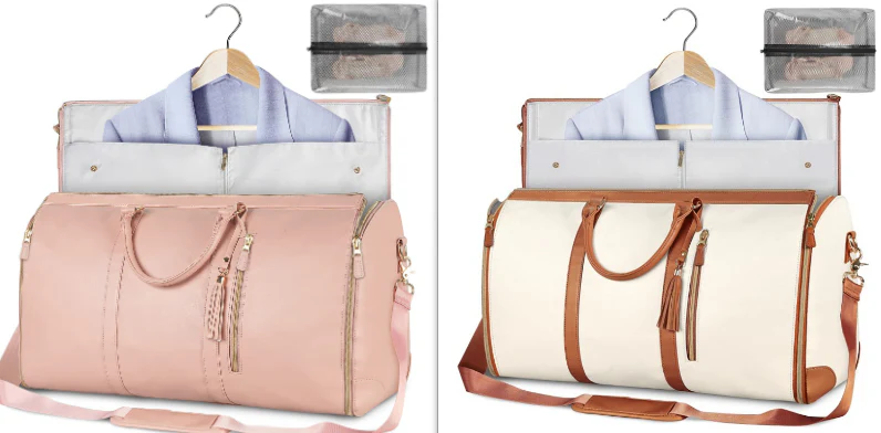 Large Capacity Travel Duffle Bag Women's Handbag Folding Suit Bag Waterproof Clothes Totes - Image 44