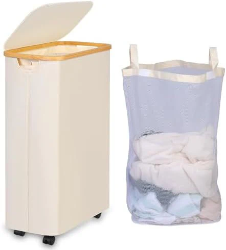 Laundry Basket Foldable With Wheels - Image 6
