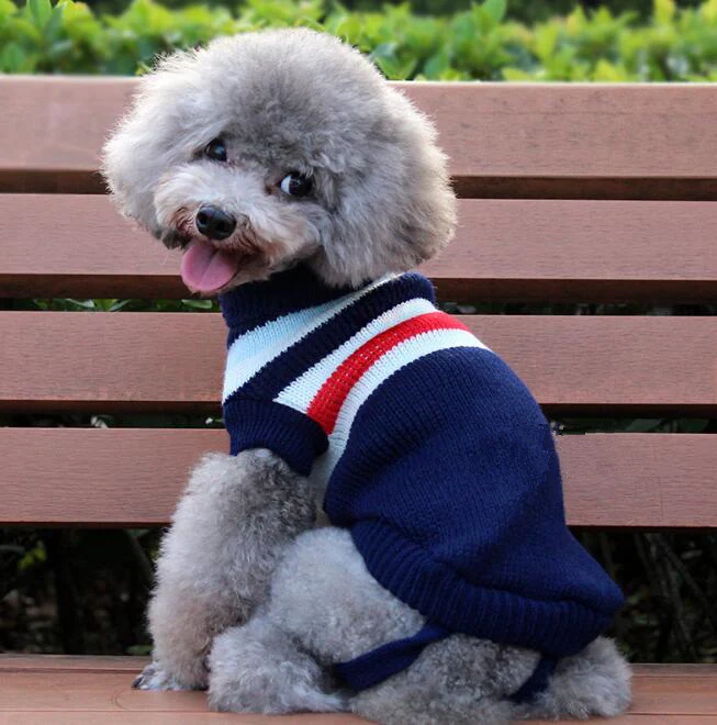 Manufacturers Selling Dog Clothes Pet Dogsweater Sweater Knitted Winter Clothes Teddy Bichon Puppy - Image 5