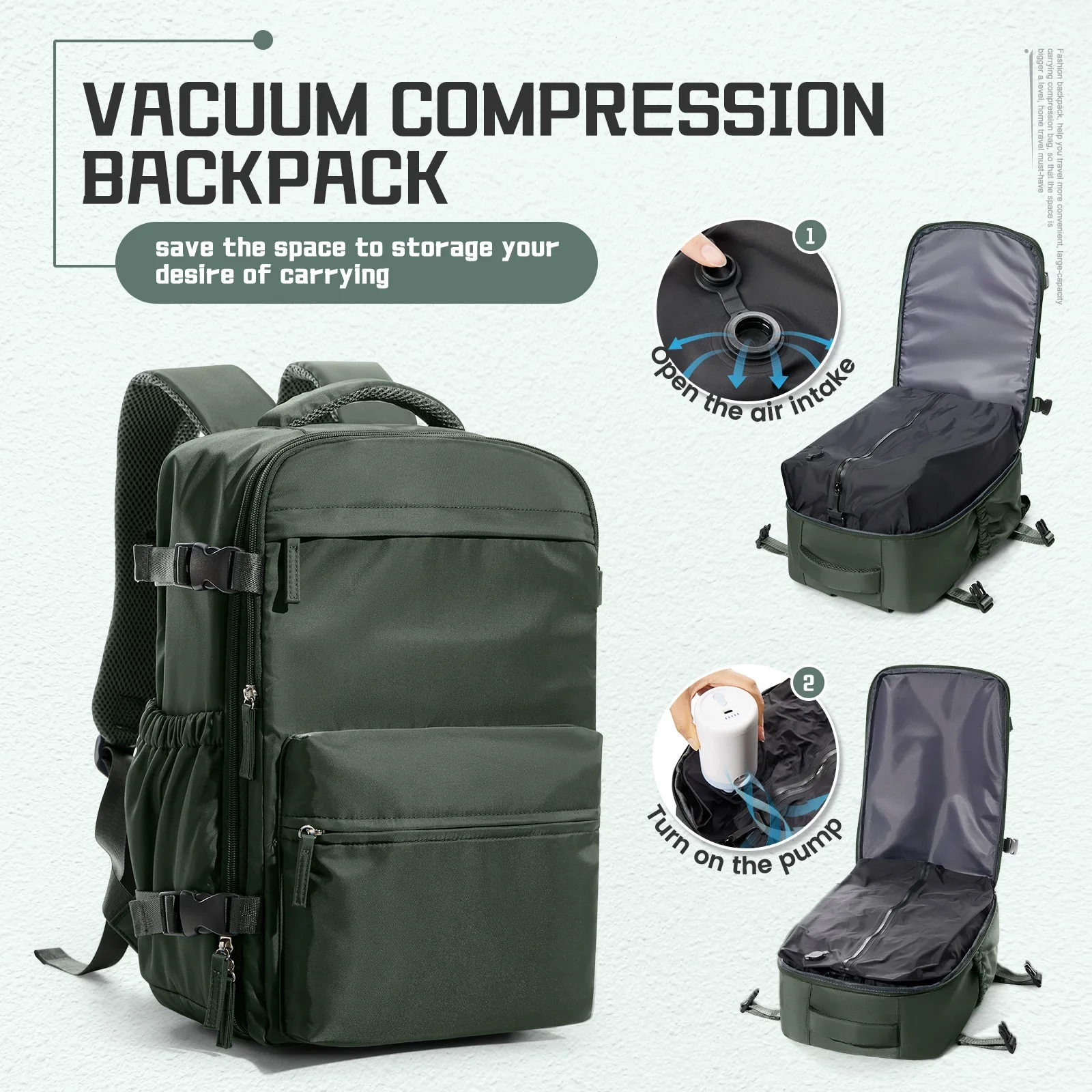 Compression Travel Backpack - Image 13