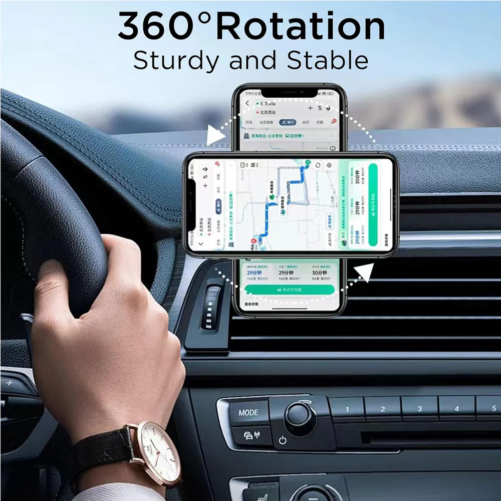 Mobile Phone Holder, Adjustable Magnetic Car Phone Holders - Image 5