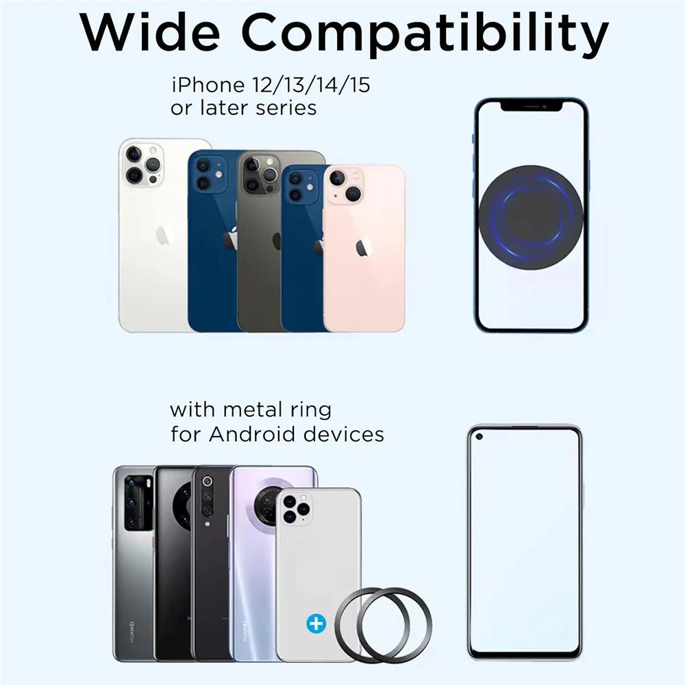 Mobile Phone Holder, Adjustable Magnetic Car Phone Holders - Image 8