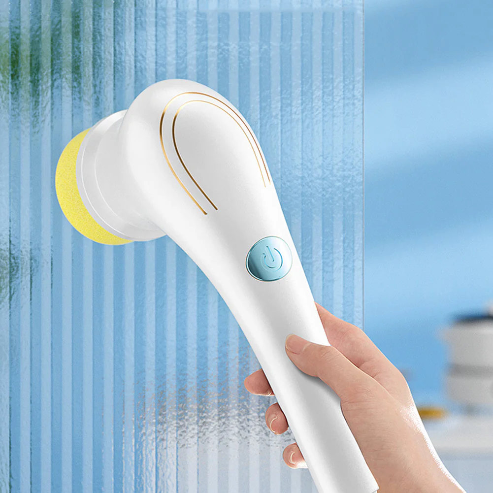 Multifunctional Electric Handheld Kitchen Household Dishwashing Brush Handheld Scrubber Bathtub Sink Bathroom Kitchen Tile Cleaning Tool Drill Brush Set With 5 Heads - Image 7