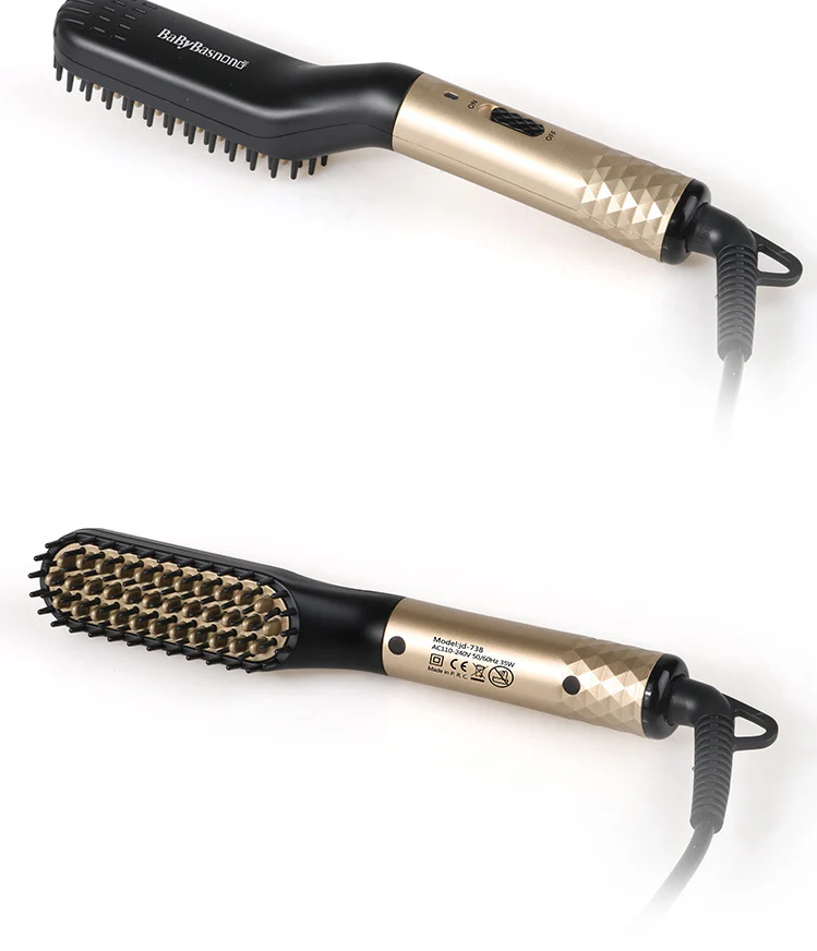 Multifunctional Hair Straightener Hair Comb Brush Men Beard Straightener Straightening - Image 7