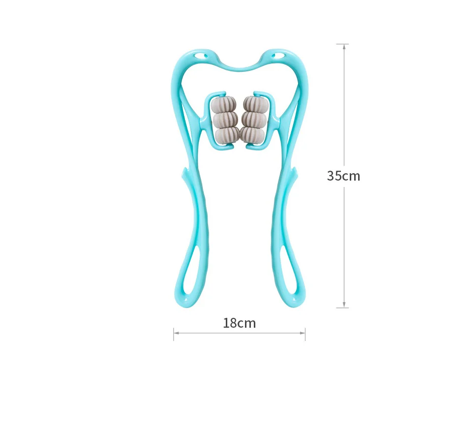 Six-Wheel Neck Massager – Manual Roller Massage Tool - Image 2