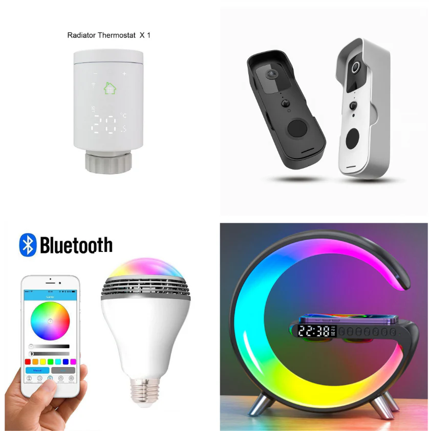 New Intelligent G Shaped LED Lamp Bluetooth Speake Wireless Charger Atmosphere Lamp App Control For Bedroom Home Decor - Image 16
