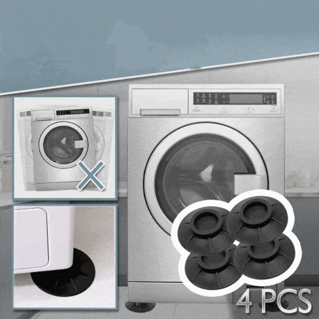Non-slip Rubber Washing Machine Foot Pad Furniture Fixed Base Black Floor Mat Rubber Feet Shock Proof Pads Noise Reduction - Image 6