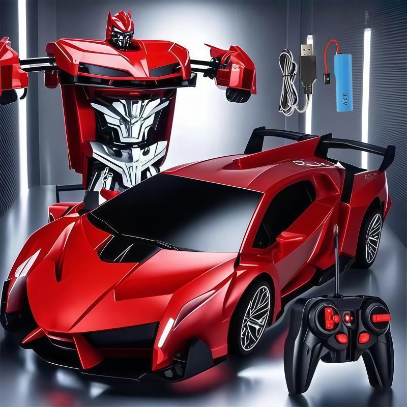 One-Touch Transforming Robot Car Educational Toy With Lights, Sound, Stunt Features, And Omnidirectional Movement,Self-pickup Only. - Image 5