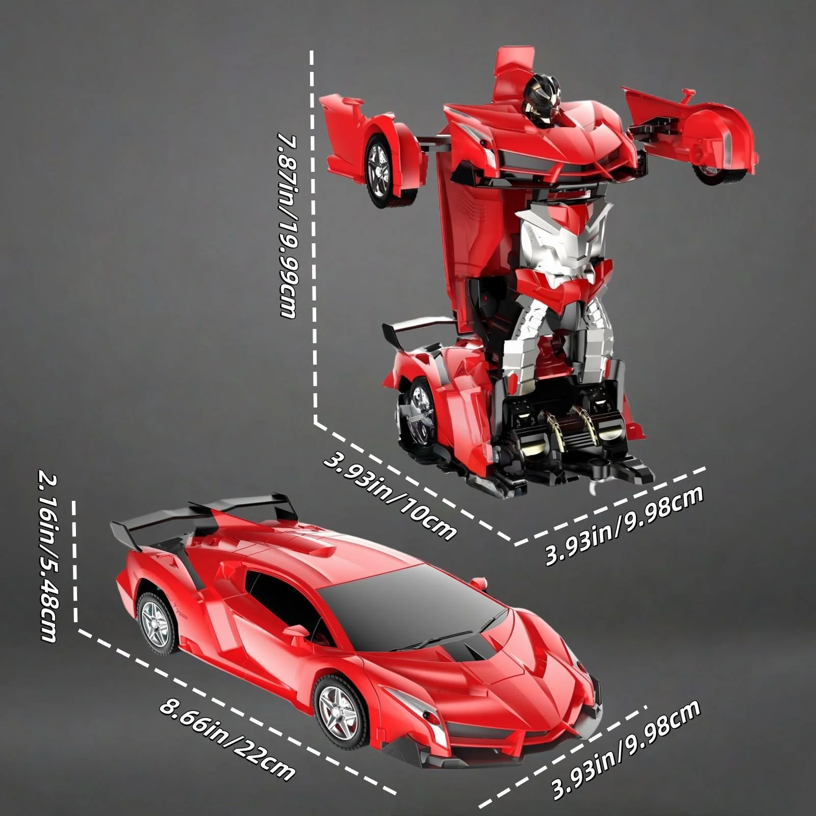 One-Touch Transforming Robot Car Educational Toy With Lights, Sound, Stunt Features, And Omnidirectional Movement,Self-pickup Only. - Image 7
