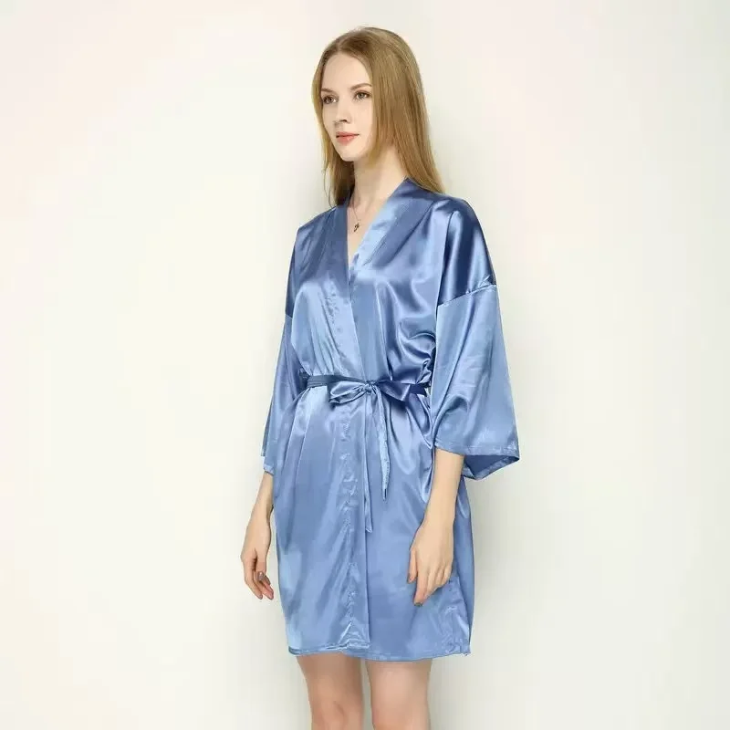 Personalized Name Bridesmaid Robes Bride Gift Bride Robe Gift Satin Robe Bride Dressing Gown Bridal Party Robes Wedding Robe - Image 101