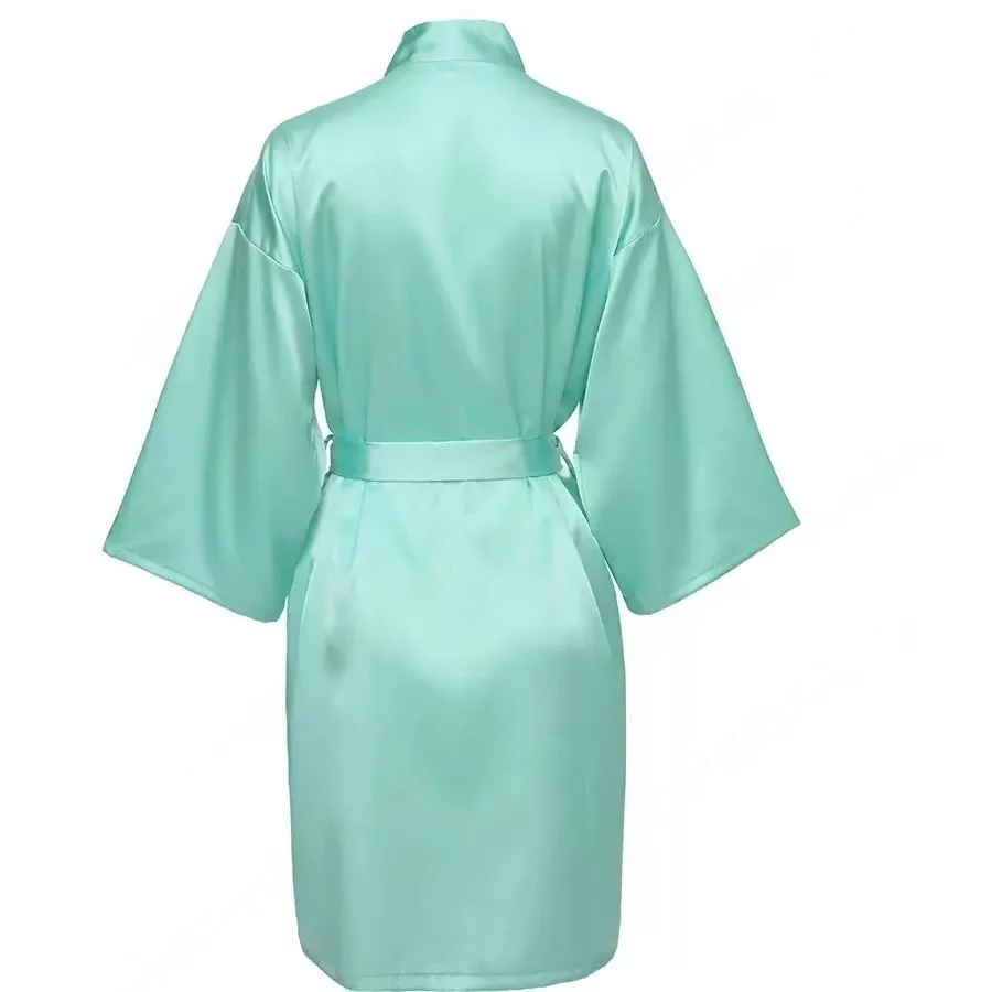 Personalized Name Bridesmaid Robes Bride Gift Bride Robe Gift Satin Robe Bride Dressing Gown Bridal Party Robes Wedding Robe - Image 37