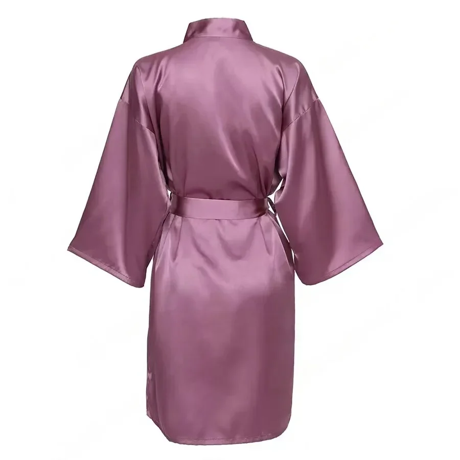 Personalized Name Bridesmaid Robes Bride Gift Bride Robe Gift Satin Robe Bride Dressing Gown Bridal Party Robes Wedding Robe - Image 54
