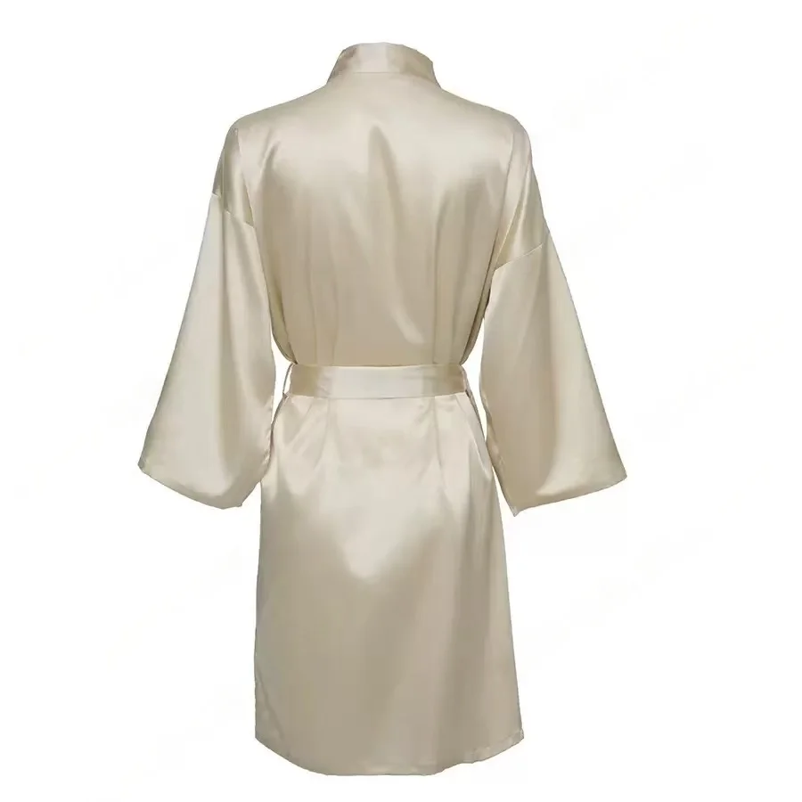 Personalized Name Bridesmaid Robes Bride Gift Bride Robe Gift Satin Robe Bride Dressing Gown Bridal Party Robes Wedding Robe - Image 65