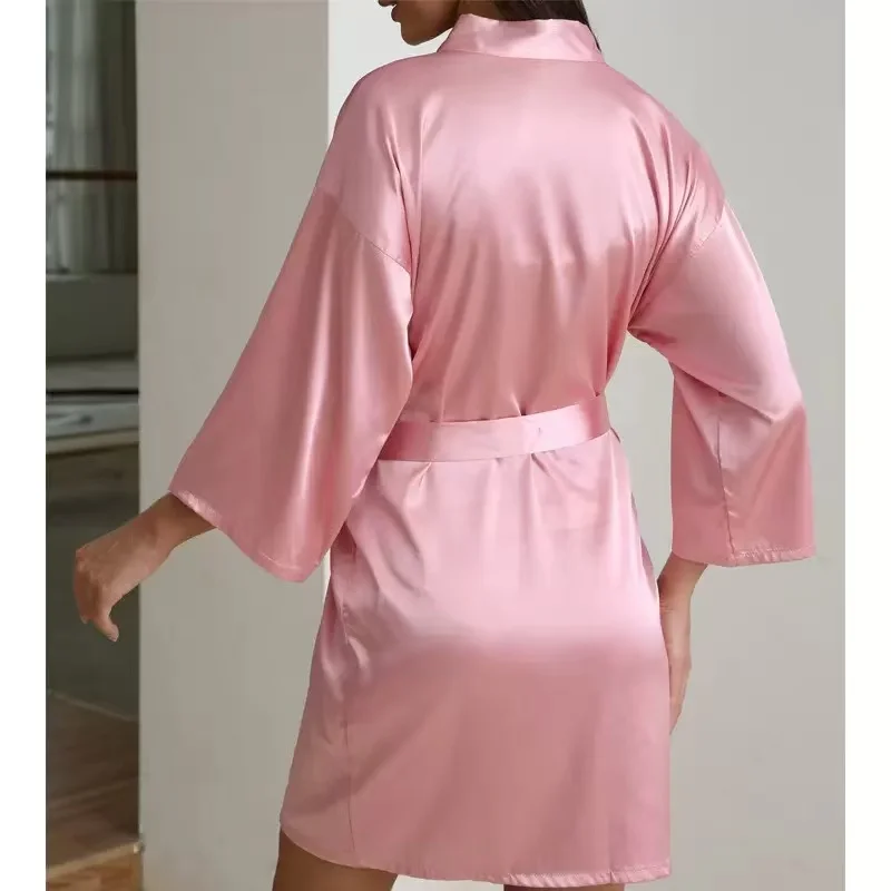 Personalized Name Bridesmaid Robes Bride Gift Bride Robe Gift Satin Robe Bride Dressing Gown Bridal Party Robes Wedding Robe - Image 96